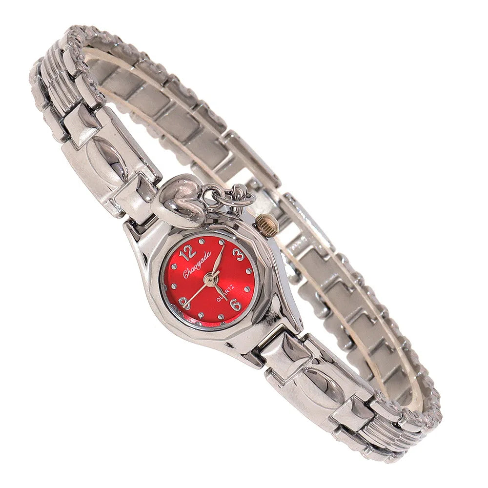 luckacco cute women's bracelet, ultra slimvintage wrist, analog quartz bangle, elegant dress watch mini watch dropshipping