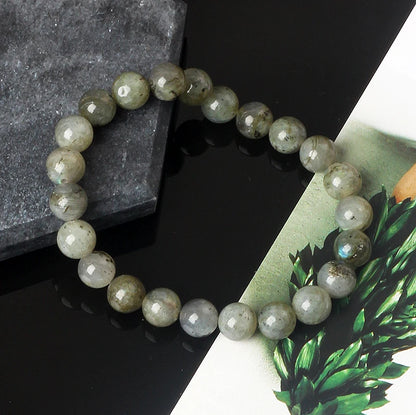 Luckacco Original India Labradorite Beads Bracelets for Women Reiki Natural Stone Blue MoonStone Charm Bangle femme bijoux Couple Jewelry