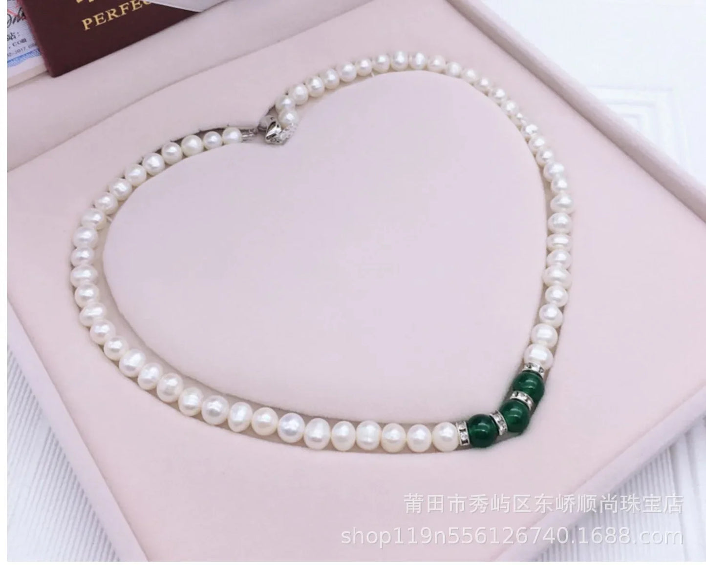 luckacco 8-9mm near round white natural freshwater pearl necklace red/green waterdrop chalcedony bracelet earrings for mother jewelry set