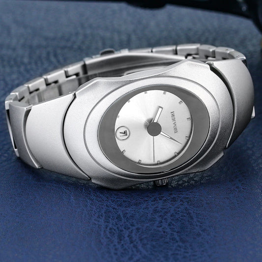 Luckacco New Men Quartz Watches Unique Sleek Stainless Steel Casula Business Waterproof Male Wristwatches