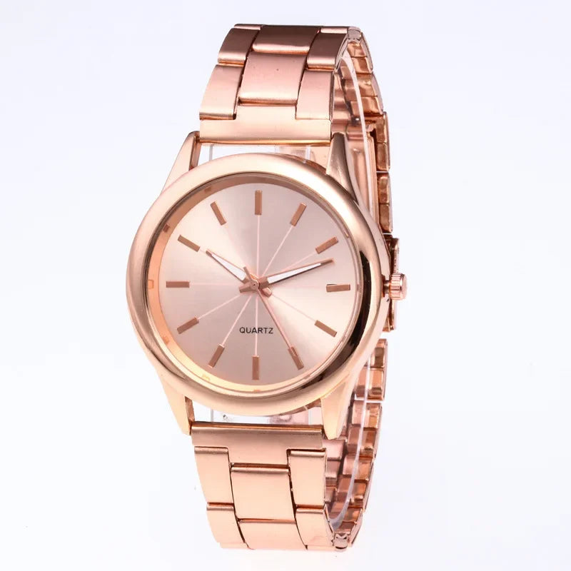 luckacco steel belt women's watch fashion business trend ladies high-end quartz watch light luxury fashion ladies quartz wristwatches