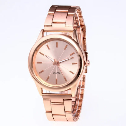 Luckacco Steel Belt Women's Watch Fashion Business Trend Ladies High-end Quartz Watch Light Luxury Fashion Ladies Quartz Wristwatches