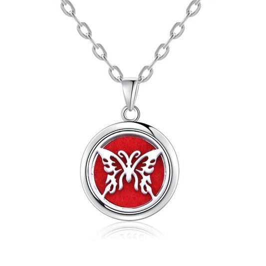 Luckacco New Tree Of Life Aromatherapy Necklace Stainless Steel Essential Oil Diffuser Amulet Perfume Locket Pendant Women Jewelry Gift