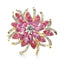 Korean Version New Pearl Large Flower Crystal Brooch Ladies Fashion Brooch Pin Bouquet Rhinestone Brooch and Pin Scarf Clip - luckacco