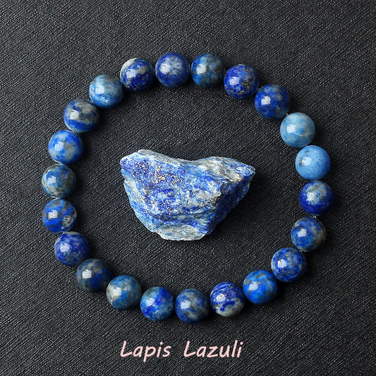 Luckacco Geniune Amethyst Natural Crystal Bracelet for Women Pulsera Amethust Bracelet Made of Real Natural Stone Beads Body-Purifying
