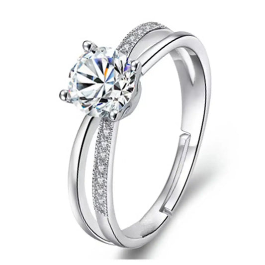 Luckacco European and American Fashionable Stainless Steel Women's Rings Party Repurchase Gifts