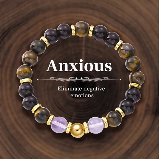 Luckacco 8mm Natural Stone Beaded Bracelet for Women Lucky Attract Love Wealth Good Luck Colorful Bracelet Jewelry Birthday Gift