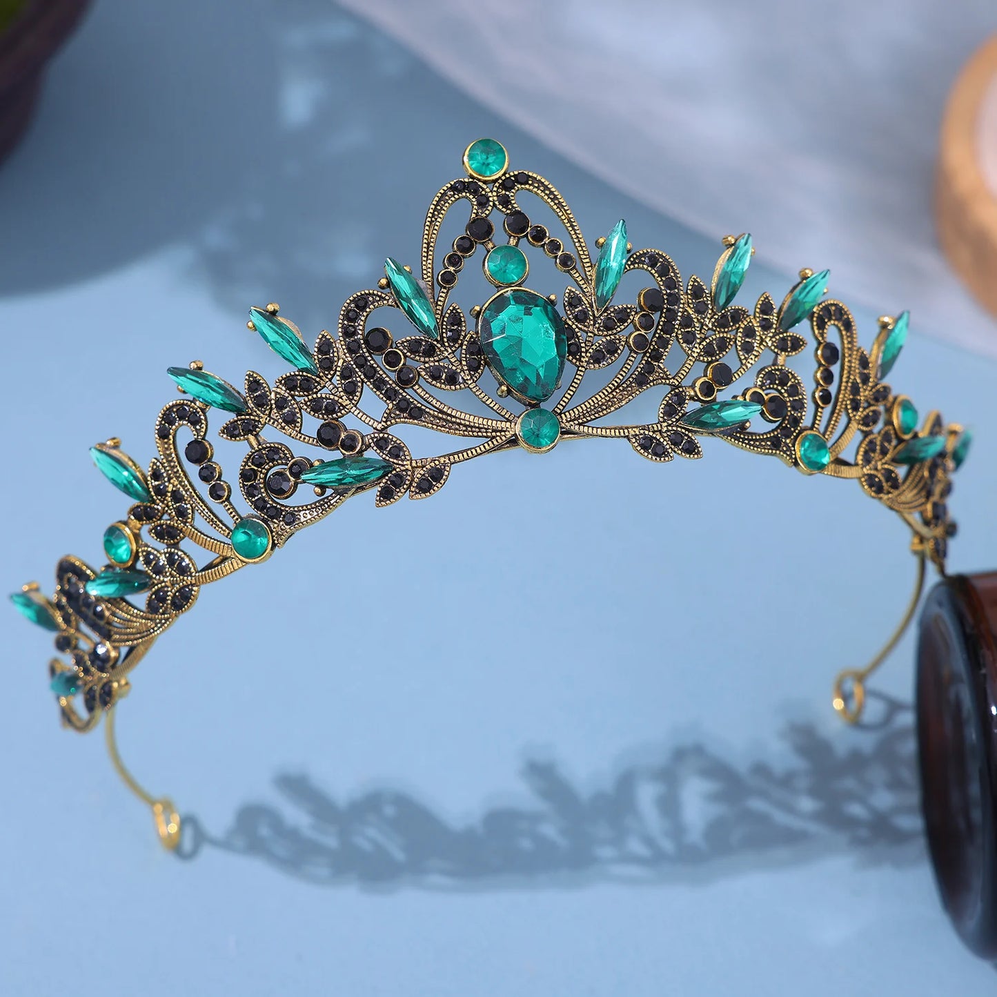 luckacco bridal headwear purple-colour women's grand party crown birthday tiaras