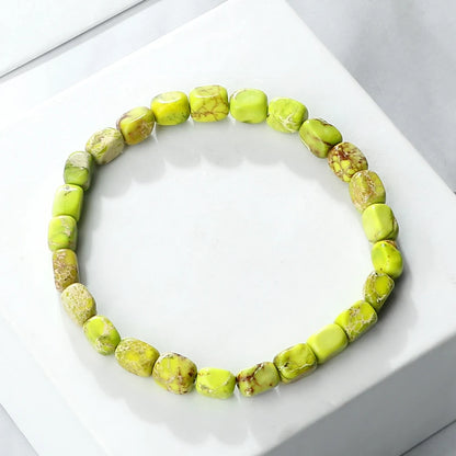 Luckacco Vintage Emperor Stone Beaded Bracelets Natural Stone Charm Elastic Strand Bracelet & Bangle Bohemian Yoga Jewelry for Women Men