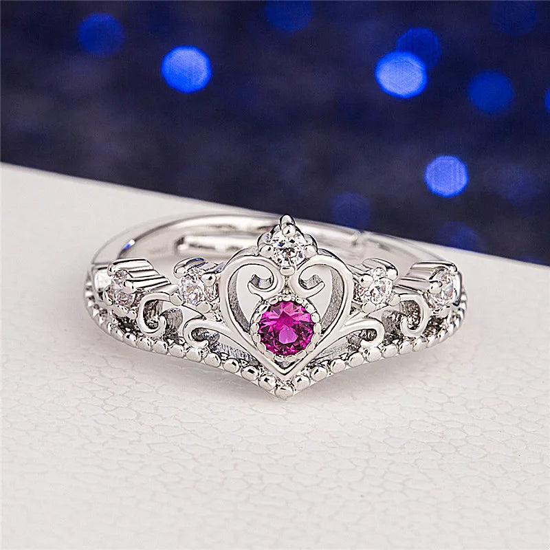 luckacco european and american fashionable stainless steel women's rings party repurchase gifts