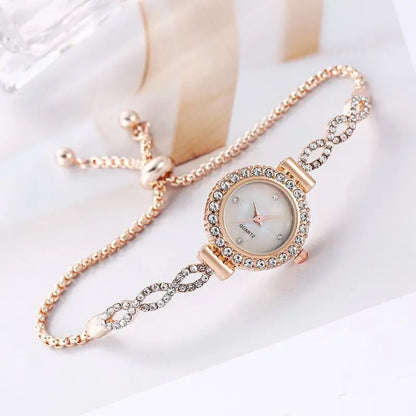 Luckacco Luxury Women's Watches Simple Quartz Wristwatches Small Dial Watches Bracelet Ladies Watch Gift Clock Relogio Feminino