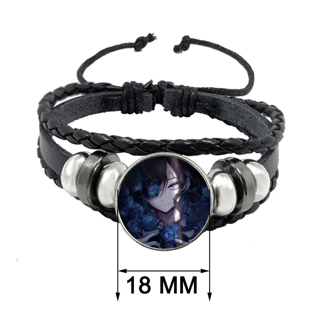 luckacco i love ado bracelets ado kyogen x uta glass bracelets art multilayer braided bracelets bangles jewelry ornament accessories fans