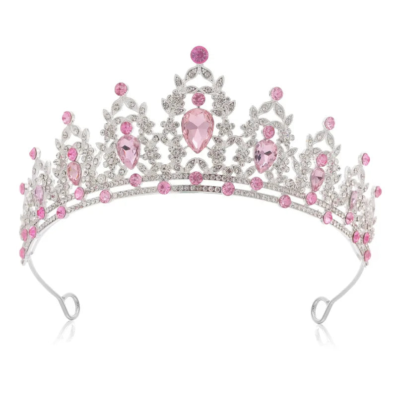 luckacco bridal headwear green-colour women's fashion party crown girl performance tiaras
