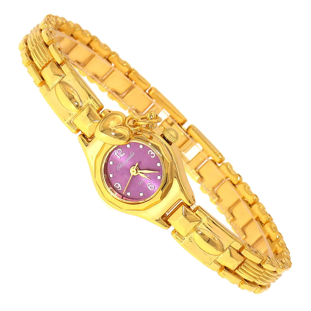 luckacco cute women's bracelet, ultra slimvintage wrist, analog quartz bangle, elegant dress watch mini watch dropshipping