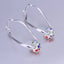 925 silver Earring elegant engagement colorful noble beautiful fashion Jewelry free shipping factory price cute gift - luckacco