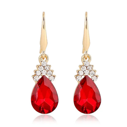 Luckacco 3pcs/set Gold color Jewelry Sets Wedding Beads Crystal Bridal Jewellery bridal necklace earrings wedding party gift set