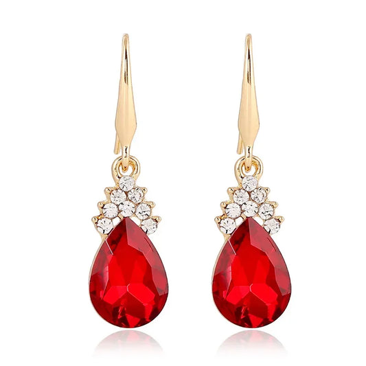 Luckacco 3pcs/set Gold color Jewelry Sets Wedding Beads Crystal Bridal Jewellery bridal necklace earrings wedding party gift set