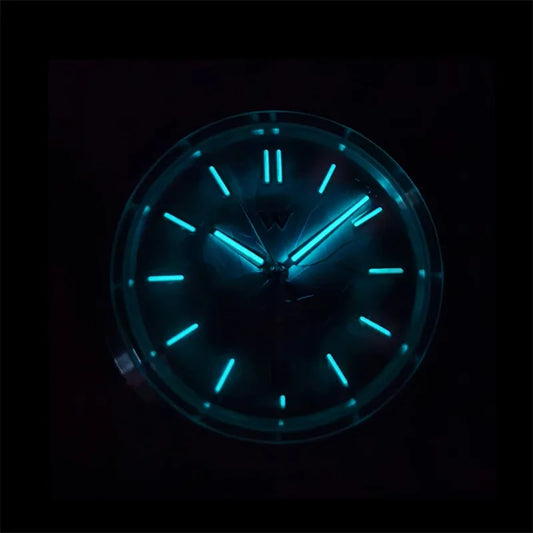 Luckacco WM Watch Automatic Mechanical Men Watches NH35 Sapphire Glacier Collection 100M Water Resistant Man Welly Merck Watch WM226