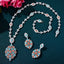 GODKI New Trendy 2Pcs UAE  Jewelry Set For Women Wedding Party Indian Dubai Bridal Necklace Earring Jewelry Sets