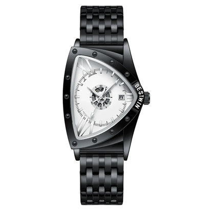 Luckacco Men Watches Unique Design Top Brand Luxury Men's Wrist Watches Quartz Wristwatch Fashion Male Clock Stainless Steel Band