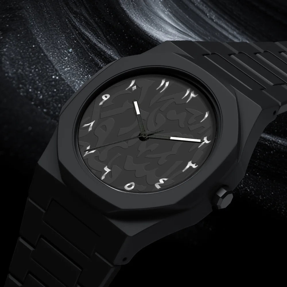 luckacco middle eastern popular sports watches for men and women dopamine quartz watches niche fashion waterproof stainless steel