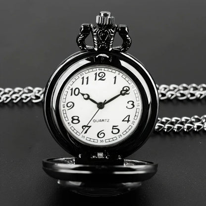 Luckacco Antique Exquisite Vintage Motorcycle Pattern Design Quartz Pocket Watch - Men Male Kids Fashion Accessory, Non-Waterproof  Watch