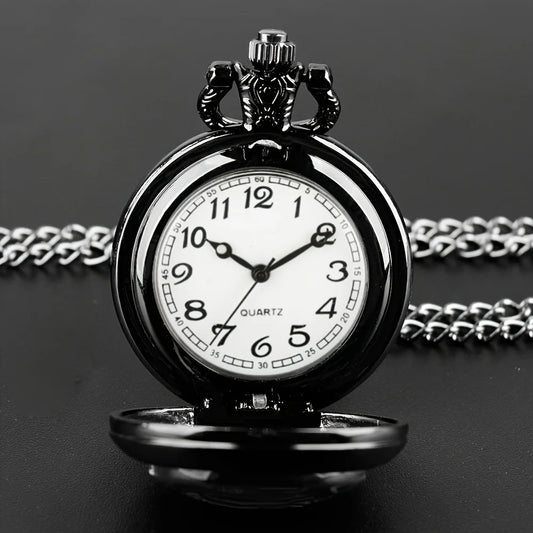 Luckacco Antique Exquisite Vintage Motorcycle Pattern Design Quartz Pocket Watch - Men Male Kids Fashion Accessory, Non-Waterproof  Watch