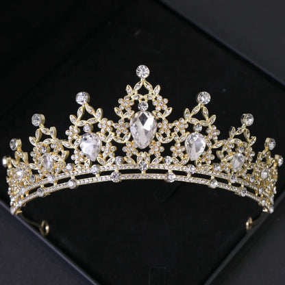 Luckacco Bridal Headwear Green-Colour Women's Fashion Party Crown Girl Performance Tiaras