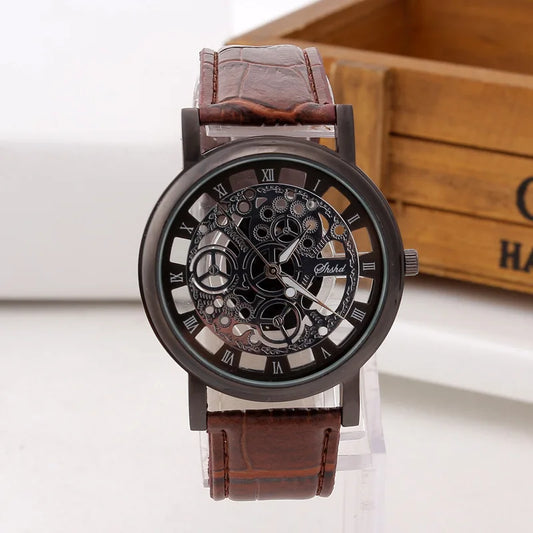 Luckacco Fashionable casual men's watch hollow out strap watch not mechanical expression couple table model undertakes to men and women