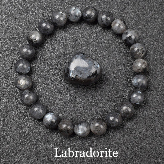 Luckacco Natural Dragon Blood Stone Bracelet Made of Real Natural Stones Beads Bracelets Gems Jewelry Women Men Genuine Bloodstone Jasper