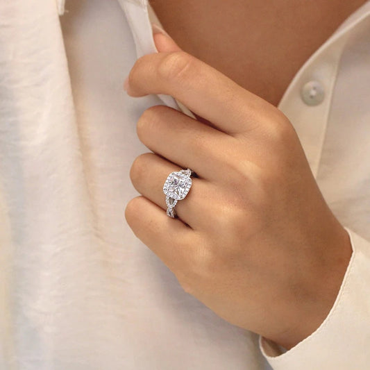 Luckacco daily picks Temperament Women's Rings for Wedding Newly Designed Female Accessories Engagement Party Cubic Zirconia Statement Jewelry