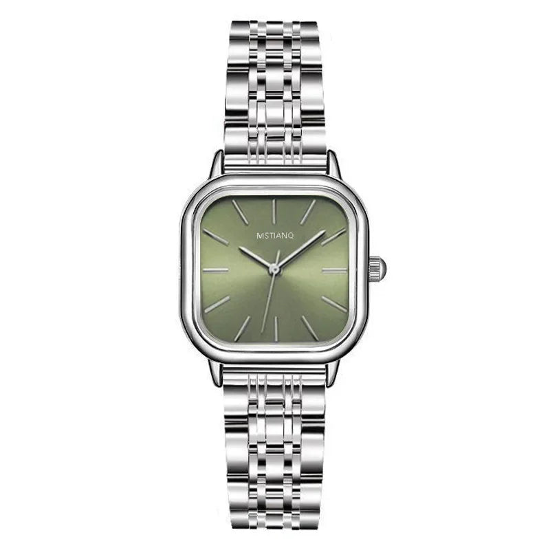 luckacco luxury women watch top brand fashion steel belt ladies quartz wristwatch montre femme beautiful gifts luxury ladies watches