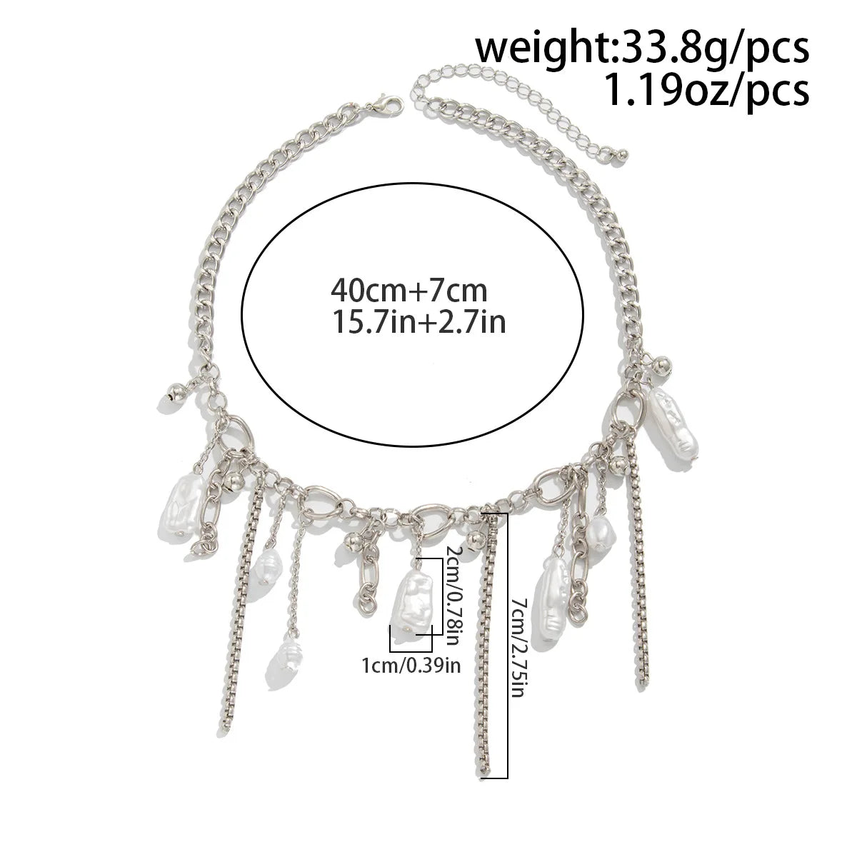 luckacco multi-layered pearl necklace for women party y2k trendy clavicle chain fashion heart pendant jewelry accessories gifts