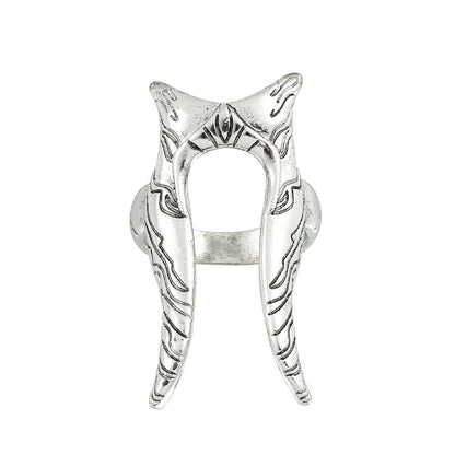 Luckacco Classic Movie Star War Shaak Ti Rings Jedi Council Figure Finger Accessories Jedi Knight Rings Jewelry for Women Vintage Rings