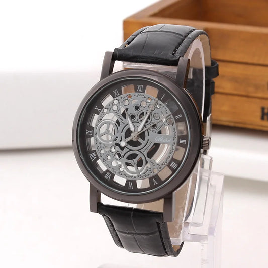 Luckacco Fashionable casual men's watch hollow out strap watch not mechanical expression couple table model undertakes to men and women