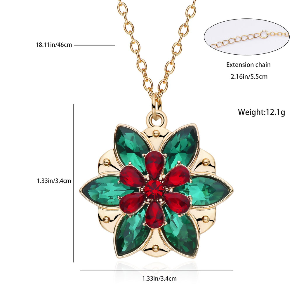 Harong New Fashion Crystal Anastasia Women's Necklace Vintage Elsa Princess Together in Paris Pendant Cosplay Jewelry - luckacco