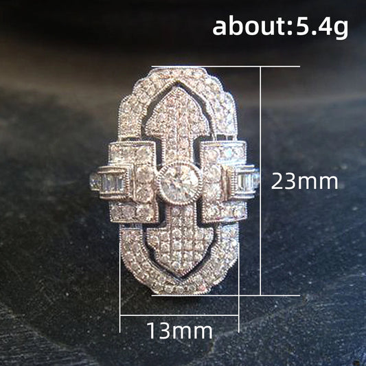 Luckacco daily picks Special-interested Bridal Wedding Rings Full Brilliant CZ Elegant Women's Finger Accessories for Party Fashion Jewelry