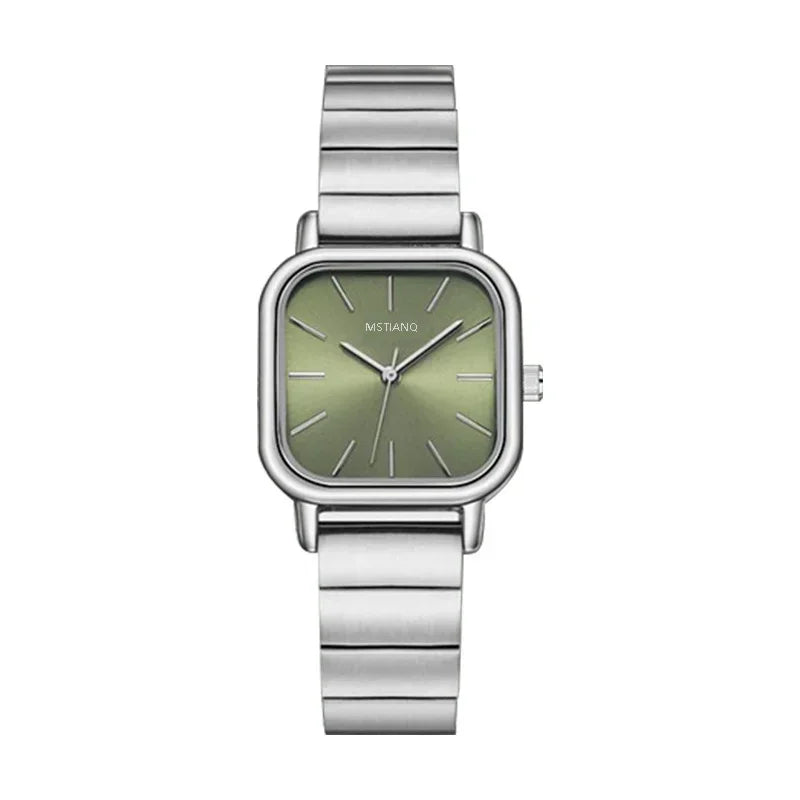 luckacco fashion simple women watch versatile ins watch female student bamboo knot steel band quartz watch luxury gift clock wristwatches
