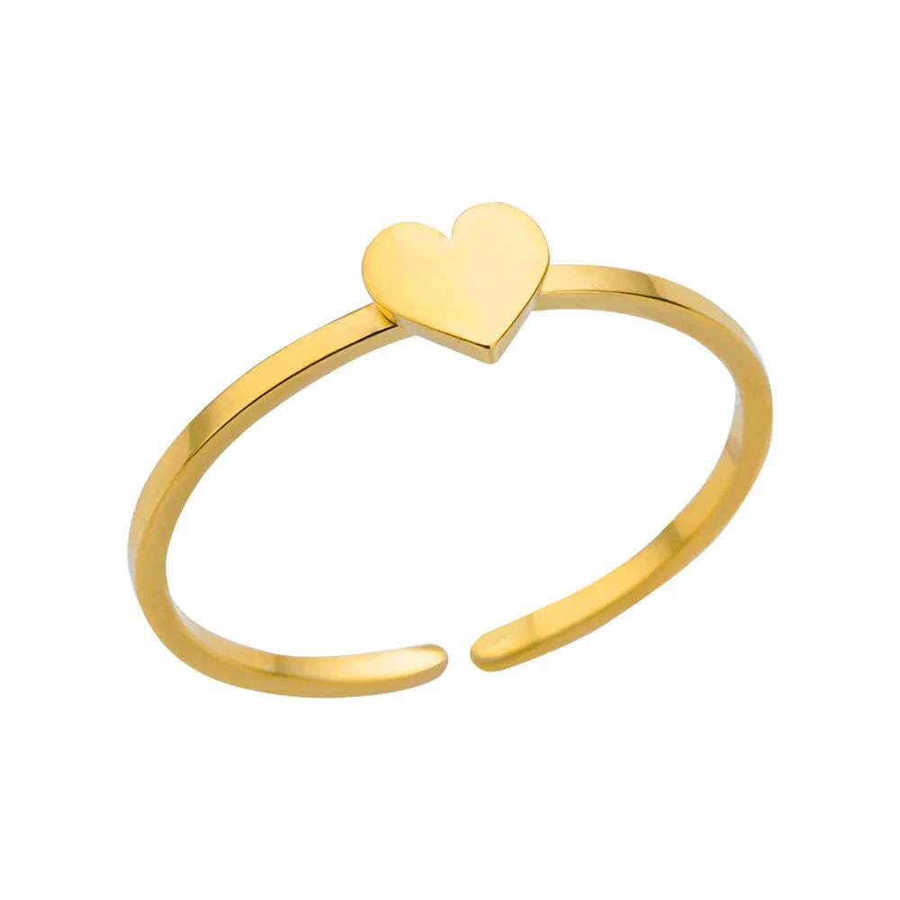 luckacco gold color stainless steel coin ring broad surface elliptical geometry rings fashion elegant jewelry accessories for women gift