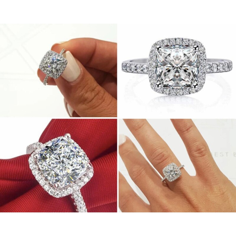 2023 new arrival925 Sterling Silver Ring Finger zircona for Women Jewelry Wedding Engagement wholesale personalized R820S - luckacco