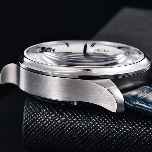 Luckacco PAGANI DESIGN Pilot Series Men Watch Sapphire Glass Mechanical Watch Power Storage Display Automatic Watch 100M Waterproof Clock