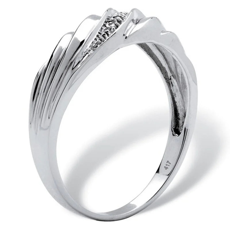 luckacco fashion creative twisted men women ring exquisite gold color metal inlaid with white zircon engagement ring jewelry