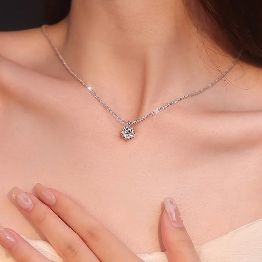 Luckacco Luxury 925 Sterling Silver Olive Beads Snake Bone Necklace Fashion Italian Silver Necklace Jewelry for Men and Women