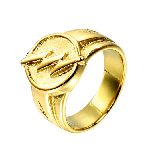 Luckacco Men's ring 316L stainless steel ring hip-hop lightning classic friends lovers jewelry best gift wholesale