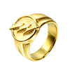 Luckacco Men's ring 316L stainless steel ring hip-hop lightning classic friends lovers jewelry best gift wholesale