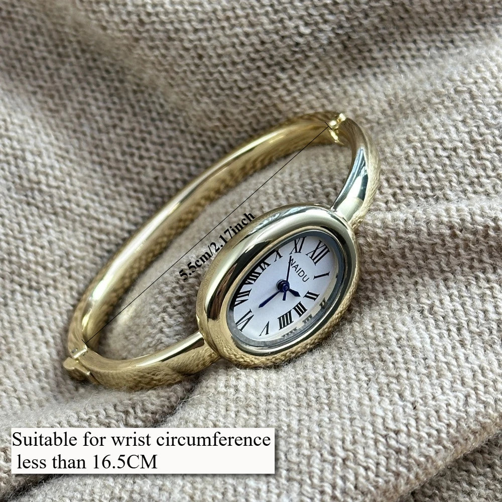 luckacco famous brand bracelet watch stainless steel strap gold watch fashion small dial ladies girl gift wristwatches relojes para mujer