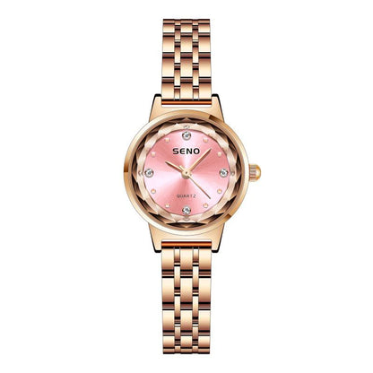 Luckacco Watches Fashion Elegant Diamond Mesh Strap Women's Watch Waterproof Quartz Watch Ladies Watch