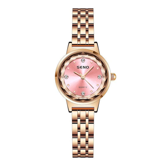 Luckacco Watches Fashion Elegant Diamond Mesh Strap Women's Watch Waterproof Quartz Watch Ladies Watch