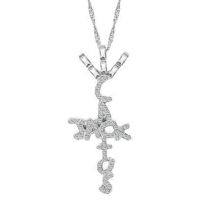 Luckacco Goth Cactus Jack Pendant Necklace Iced Cubic Zircon Plated Gold Silver Color Hip Hop Jewelry For Men Women kpop