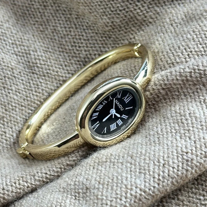 Luckacco Famous Brand Bracelet Watch Stainless Steel Strap Gold Watch Fashion Small Dial Ladies Girl Gift Wristwatches Relojes Para Mujer